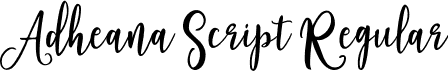 Adheana Script Regular font | Adheana Script.ttf