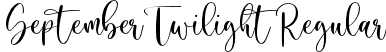 September Twilight Regular font | SeptemberTwilight-mLV19.ttf