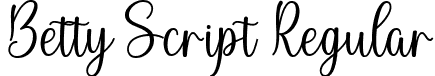 Betty Script Regular font | Betty.ttf