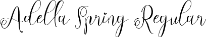 Adella Spring Regular font | Adella-Spring-TTF-Demo.ttf