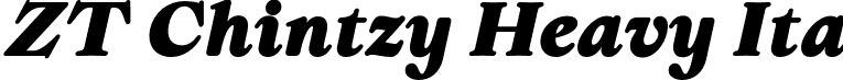 ZT Chintzy Heavy Ita font | ZTChintzy-HeavyItalic.otf
