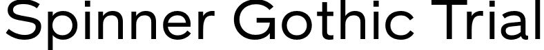 Spinner Gothic Trial font | SpinnerGothicTrial-Regular.otf