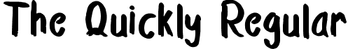 The Quickly Regular font | The-Quickly.ttf