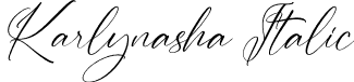 Karlynasha Italic font | Karlynasha-Italic.otf