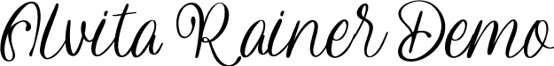 Alvita Rainer Demo font | AlvitaRainer-Regular.ttf