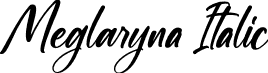 Meglaryna Italic font | Meglaryna-Italic.otf