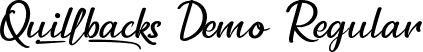 Quillbacks Demo Regular font | QuillbacksDemoRegular.ttf