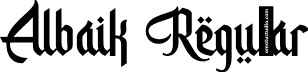 Albaik Regular font | Albaik-PVK5E.otf