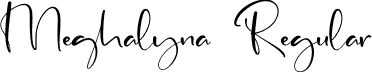 Meghalyna Regular font | Meghalyna.otf