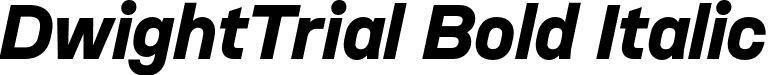 DwightTrial Bold Italic font | Dwight_Trial-BoldItalic.otf