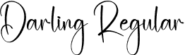 Darling Regular font | Darling.otf