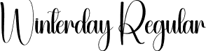 Winterday Regular font | Winterday.otf