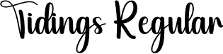 Tidings Regular font | Tidings.otf