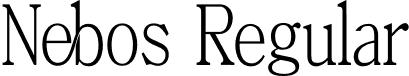 Nebos Regular font | nebos.otf