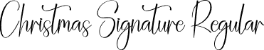 Christmas Signature Regular font | Christmas-Signature.otf