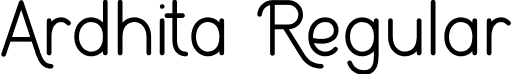 Ardhita Regular font | Ardhita.otf