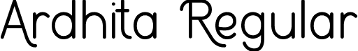 Ardhita Regular font | Ardhita.ttf