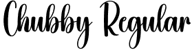 Chubby Regular font | Chubby.otf