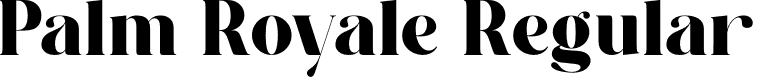 Palm Royale Regular font | palmroyale-m2lw9.otf