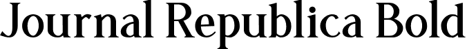 Journal Republica Bold font | Journal Republica Bold.otf