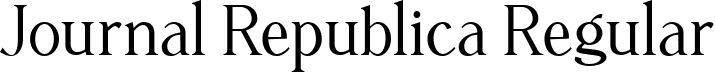 Journal Republica Regular font | Journal Republica.ttf