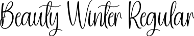 Beauty Winter Regular font | Beauty-Winter.otf