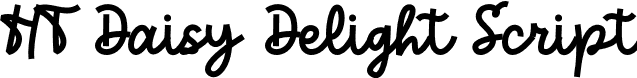 HT Daisy Delight Script font | HTDaisyDelight-Script-PersonalUse.otf