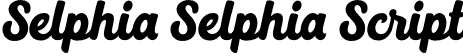 Selphia Selphia Script font | Selphia.otf