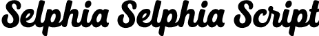 Selphia Selphia Script font | Selphia.ttf