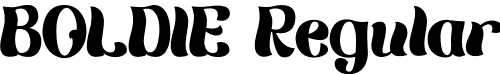 BOLDIE Regular font | BOLDIE.otf