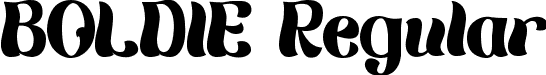 BOLDIE Regular font | BOLDIE.ttf