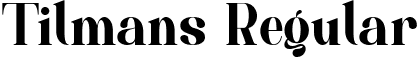 Tilmans Regular font | Tilmáns.ttf