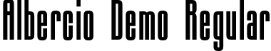 Albercio Demo Regular font | Albercio-Regular.otf