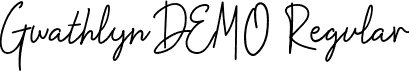 Gwathlyn DEMO Regular font | GwathlynDEMO-Regular.otf