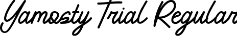Yamosty Trial Regular font | Yamosty Trial.ttf