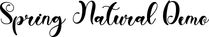 Spring Natural Demo font | Spring Natural Demo TTF.ttf