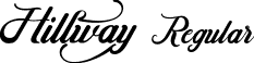 Hillway Regular font | Hillway.ttf