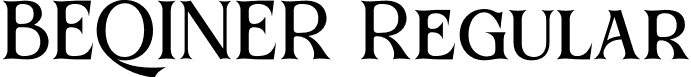 BEQINER Regular font | BEQINER.ttf