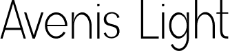 Avenis Light font | Avenis-Light.otf