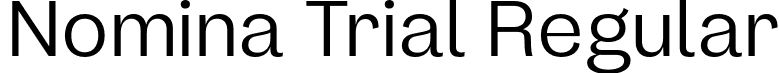 Nomina Trial Regular font | NominaTrial-Regular.otf