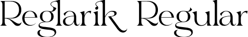 Reglarik Regular font | Reglarik.otf