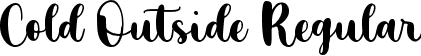 Cold Outside Regular font | ColdOutside-ALxn2.ttf