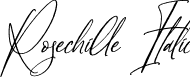 Rosechille Italic font | Rosechille-Italic.otf