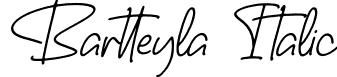 Bartteyla Italic font | Bartteyla-Italic.otf