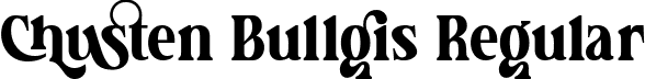 Chusten Bullgis Regular font | chustenbullgis-5yy9x.ttf