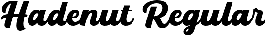 Hadenut Regular font | hadenut-xrry8.ttf