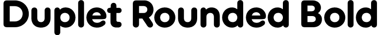 Duplet Rounded Bold font | DupletRounded-Bold.otf