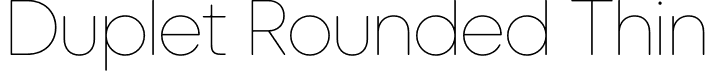 Duplet Rounded Thin font | DupletRounded-Thin.otf