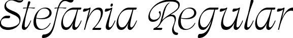 Stefania Regular font | stefania-drrl6.ttf