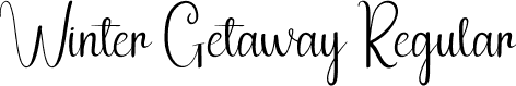 Winter Getaway Regular font | Winter-Getaway.otf